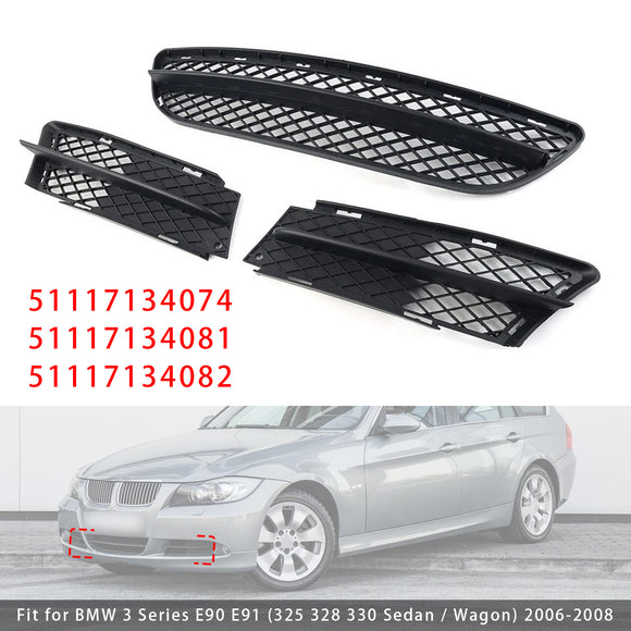 Etupuskurin alasäleikkösarja BMW 3-sarjan E90 E91 2006-2008 51117134074