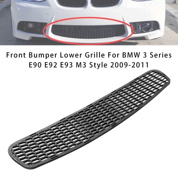 Front Bumper Lower Grille For BMW 3 Series E90 E92 E93 M3 Style 2009-2011