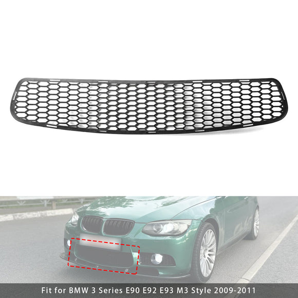 Front Bumper Lower Grille For BMW 3 Series E90 E92 E93 M3 Style 2009-2011