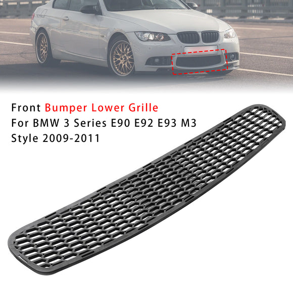 Front Bumper Lower Grille For BMW 3 Series E90 E92 E93 M3 Style 2009-2011