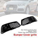 2PCS Front Bumper Cover Grill Grille Bezel Insert Fit Audi Q5 2018-2022 W/ACC-4