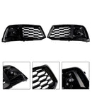 2PCS Front Bumper Cover Grill Grille Bezel Insert Fit Audi Q5 2018-2022 W/ACC-7