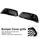2PCS Front Bumper Cover Grill Grille Bezel Insert Fit Audi Q5 2018-2022 W/ACC-8