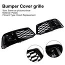 2PCS Front Bumper Cover Grill Grille Bezel Insert Fit Audi Q5 2018-2022 W/ACC-6