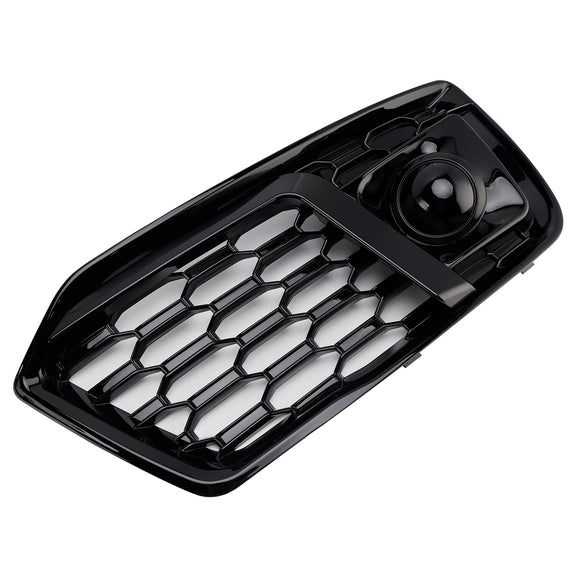 2PCS Front Bumper Cover Grill Grille Bezel Insert Fit Audi Q5 2018-2022 W/ACC