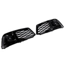2PCS Front Bumper Cover Grill Grille Bezel Insert Fit Audi Q5 2018-2022 W/ACC-15