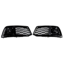 2PCS Front Bumper Cover Grill Grille Bezel Insert Fit Audi Q5 2018-2022 W/ACC-1