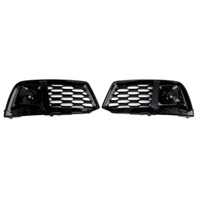 Couvercle de pare-choc avant, 2 pièces, Insert de lunette de calandre adapté à Audi Q5 2018 – 2022 W/ACC