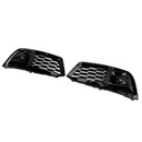 2PCS Front Bumper Cover Grill Grille Bezel Insert Fit Audi Q5 2018-2022 W/ACC-16