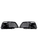 Dimljus Grillkåpa 80A807679L Passar Audi Q5 SQ5 2018-2022 Pre-Facelift W/ACC-14