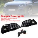 Fog Light Grille Cover 80A807680L Fit Audi Q5 SQ5 2018-2022 Pre-Facelift W/ACC-3