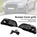 Fog Light Grille Cover 80A807680L Fit Audi Q5 SQ5 2018-2022 Pre-Facelift W/ACC-4