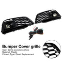 Fog Light Grille Cover 80A807680L Fit Audi Q5 SQ5 2018-2022 Pre-Facelift W/ACC-5