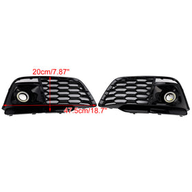Sumuvalon säleikkö 80A807680L Fit Audi Q5 SQ5 2018-2022 Pre-Facelift W/ACC - 0