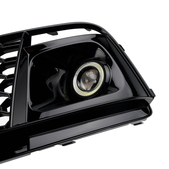 Fog Light Grille Cover 80A807680L Fit Audi Q5 SQ5 2018-2022 Pre-Facelift W/ACC