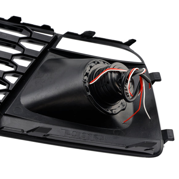 Fog Light Grille Cover 80A807680L Fit Audi Q5 SQ5 2018-2022 Pre-Facelift W/ACC
