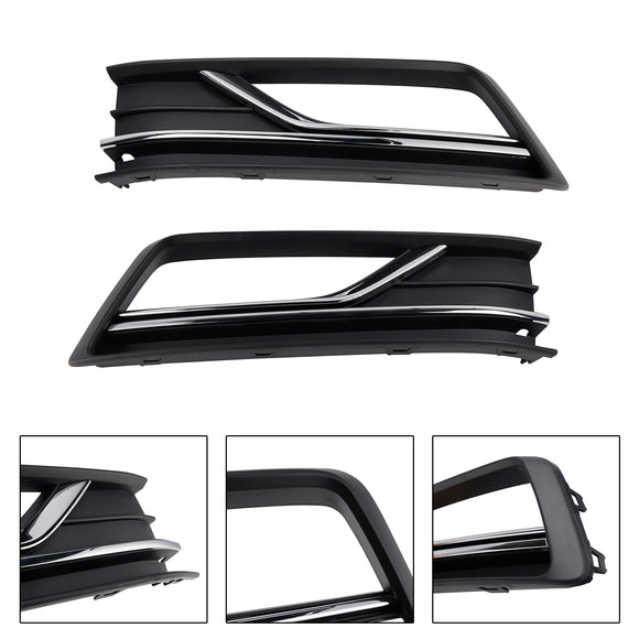2PCS Fog Light Lamp Grille Cover Fit VW Passat B8 NMS (USA Car) 2016-2018