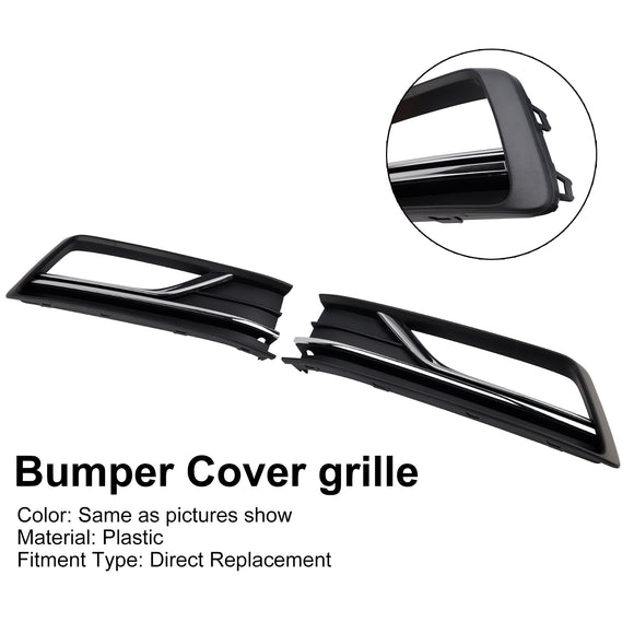 2PCS Fog Light Lamp Grille Cover Fit VW Passat B8 NMS (USA Car) 2016-2018