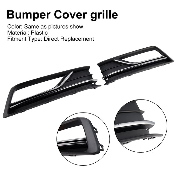 2PCS Fog Light Lamp Grille Cover Fit VW Passat B8 NMS (USA Car) 2016-2018