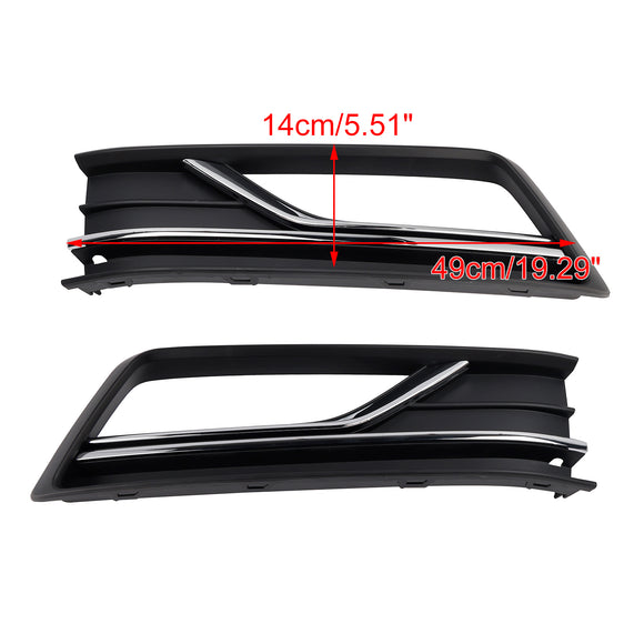2PCS Fog Light Lamp Grille Cover Fit VW Passat B8 NMS (USA Car) 2016-2018