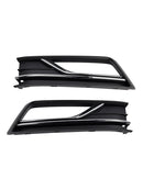 2PCS Fog Light Lamp Grille Cover Fit VW Passat B8 NMS (USA Car) 2016-2018-15