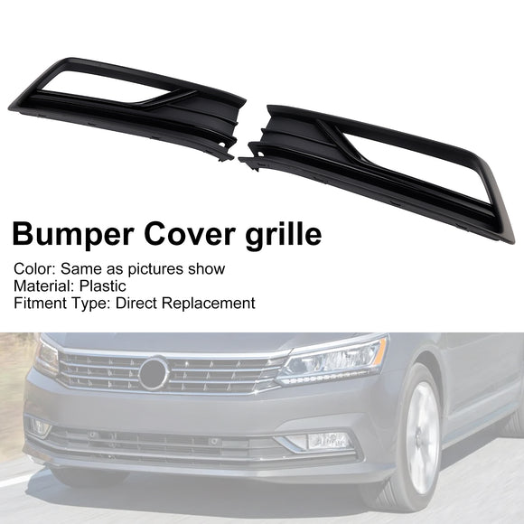 2PCS Fog Light Lamp Grill Cover Fit VW Passat B8 NMS (USA Car) 2016-2018