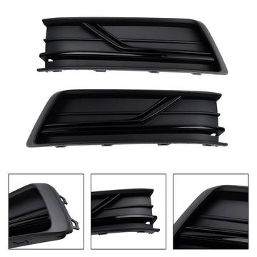 Front Left and Right Side Fog Light Cover Grille Fit VW Passat B8 2016-2018