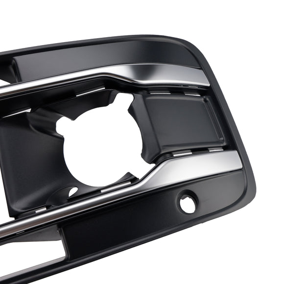 2PCS Front Bumper Fog Light Grille Cover 4M0807682AA4W3 Fit Audi Q7 2016-2019