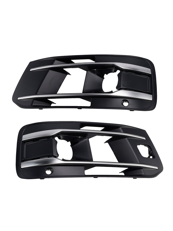 2PCS Front Bumper Fog Light Grille Cover 4M0807682AA4W3 Fit Audi Q7 2016-2019