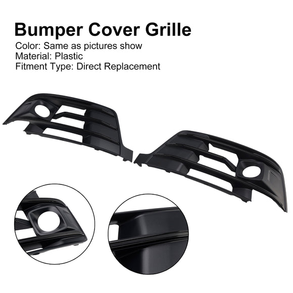 2PCS Front Bumper Fog Light Grille Cover 4M0807681E Fit Audi Q7 2016-2019