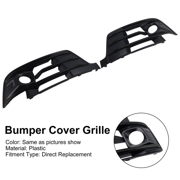 2PCS Front Bumper Fog Light Grille Cover 4M0807681E Fit Audi Q7 2016-2019