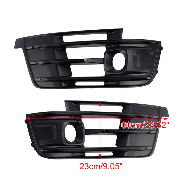 2PCS Front Bumper Fog Light Grille Cover 4M0807681E Fit Audi Q7 2016-2019