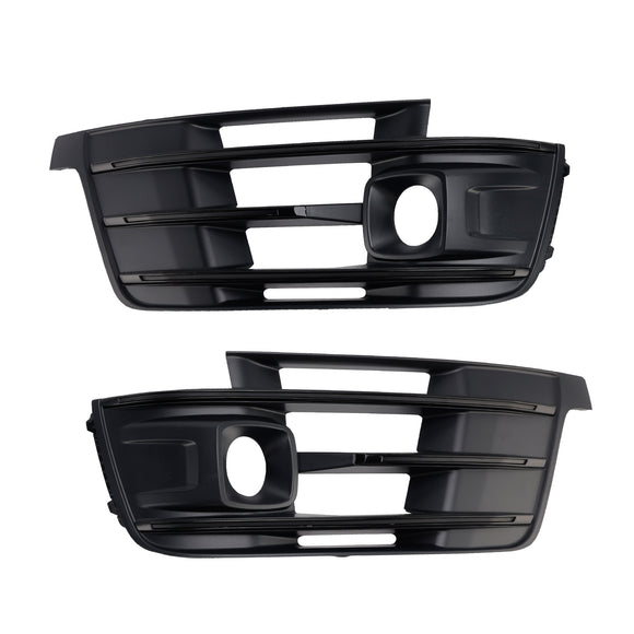 2PCS Front Bumper Fog Light Grille Cover 4M0807681E Fit Audi Q7 2016-2019