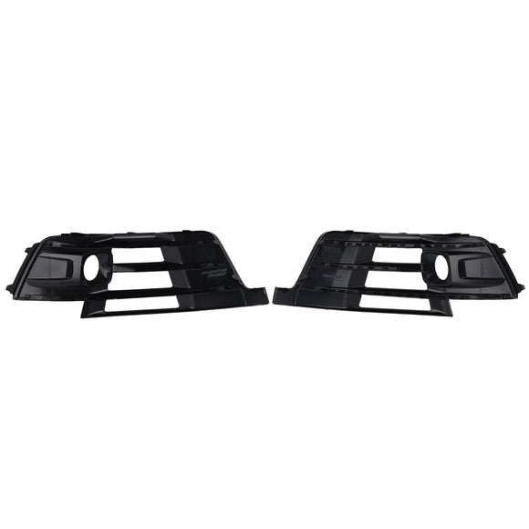2PCS Front Bumper Fog Light Grille Cover 4M0807681E Fit Audi Q7 2016-2019