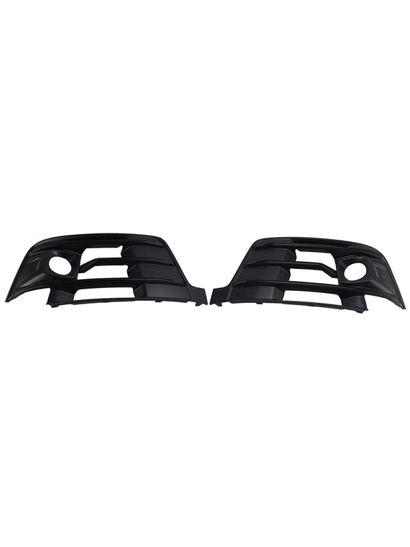 2PCS Front Bumper Fog Light Grille Cover 4M0807681E Fit Audi Q7 2016-2019
