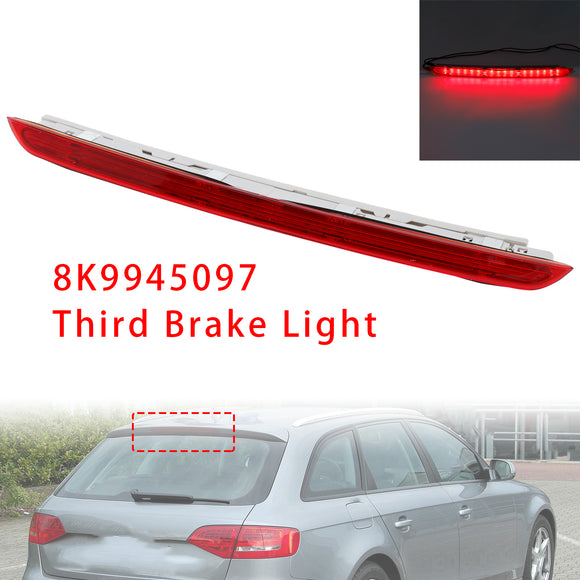 Takajarruvalo Kolmannen jarruvalon valo 8K9945097 malleihin Audi A4 RS4 B8 Avant Red