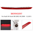 Takajarruvalo Kolmannen jarruvalon valo 8K9945097 malleihin Audi A4 RS4 B8 Avant Red-7