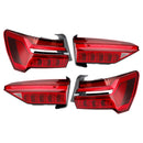 4 kpl vasen oikea ulompi sisäinen LED-takavalokokoonpano Audi A6 C8 2019-2023-8
