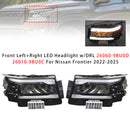 Faro LED delantero izquierdo + derecho con DRL para Nissan Frontier 2022-2025-2