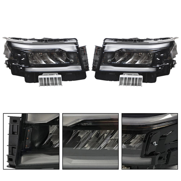 Faro LED delantero izquierdo + derecho con DRL para Nissan Frontier 2022-2025