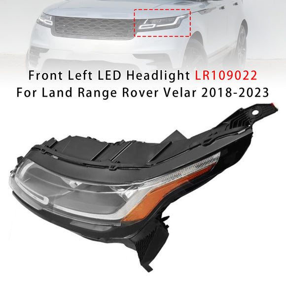 Front Left LED Headlight LR109022 LR093392 For Land Range Rover Velar 2018-2023