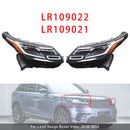 2018-2023 Land Range Rover Velar edessä vasen+oikea LED-ajovalo LR109022 LR093392-4