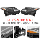 2018-2023 Land Range Rover Velar edessä vasen+oikea LED-ajovalo LR109022 LR093392-5