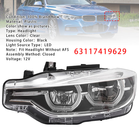 Faro LED izquierdo 63117419629 para BMW Serie 3 F30 F31 2016-2019 sin AFS
