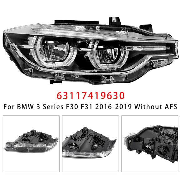 BMW 3 Series F30 F31 2016-2019 Ilman AFS Oikeaa LED-ajovaloa 63117419630 7419630