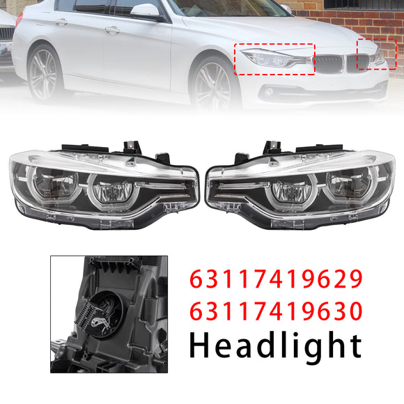 Links + Rechts LED-koplamp voor BMW 3-serie F30 F31 2016-2019 zonder AFS
