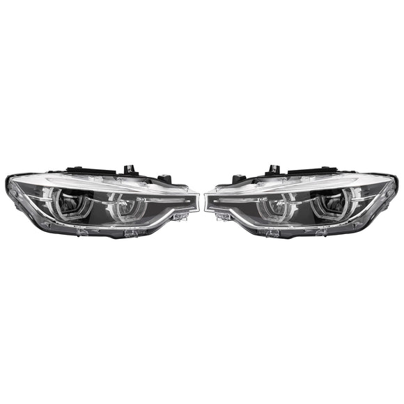 Faro LED sinistro + destro 63118492633 63118492634 per BMW Serie 3 F30 F31 2016-2019 Senza AFS