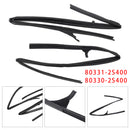 2kpl Oven lasin juoksukumit 80331-2S400+80330-2S400 Nissan Frontierille 1998-2005-3