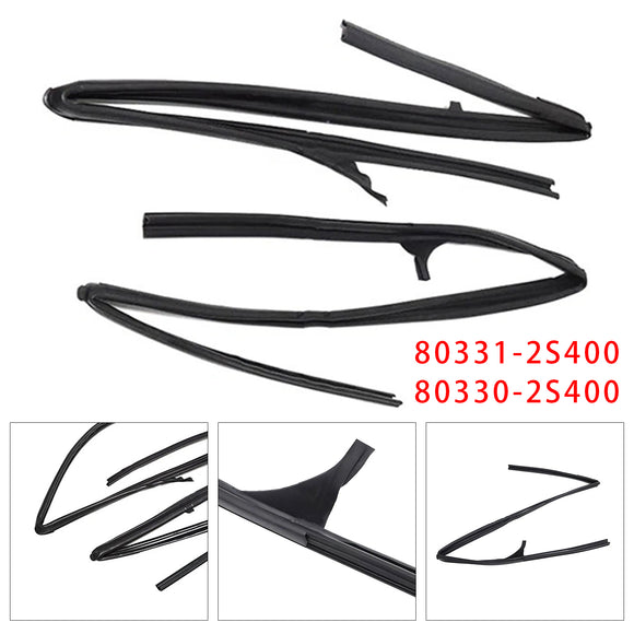 2kpl Oven lasin juoksukumit 80331-2S400+80330-2S400 Nissan Frontierille 1998-2005