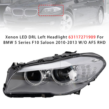 Xenon-LED-Tagfahrlicht, linker Scheinwerfer für BMW 5er-Serie F10 Limousine 2010–2013, ohne AFS